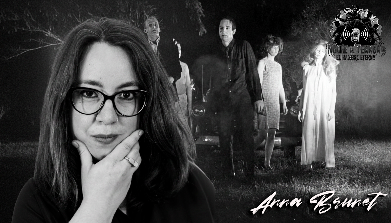 Anna Brunet, jurado del especial de Halloween, en una escena temática de terror zombi.